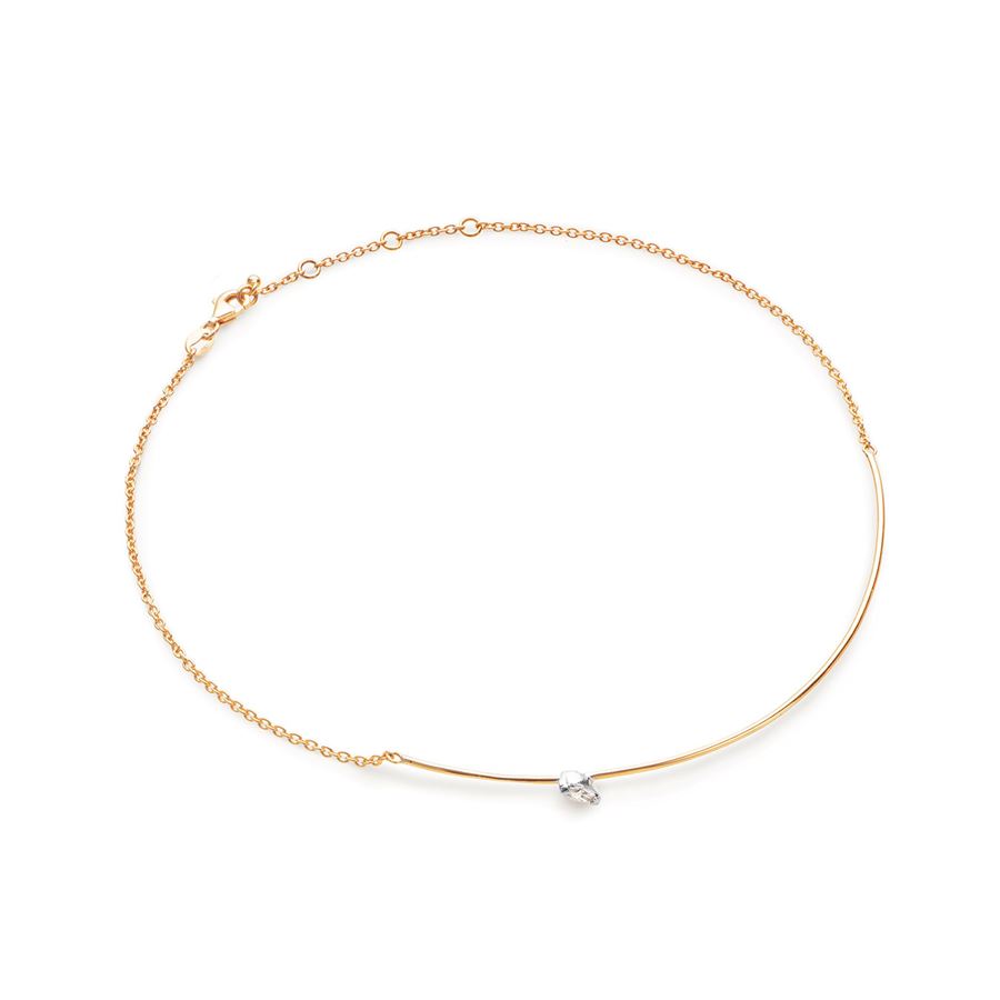 Yellow gold 'Balance' choker BALANCE | CHOKERAU18G MQ CT0,16